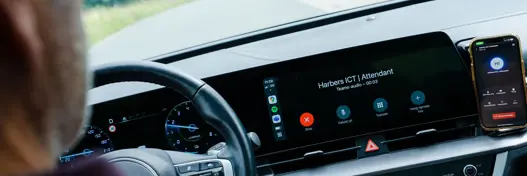 Flexibel werken: Teams-call vanuit de auto